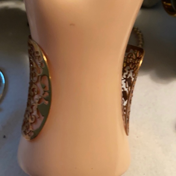 Ladies cuff adjustable gold bracelet - Picture 2 of 3